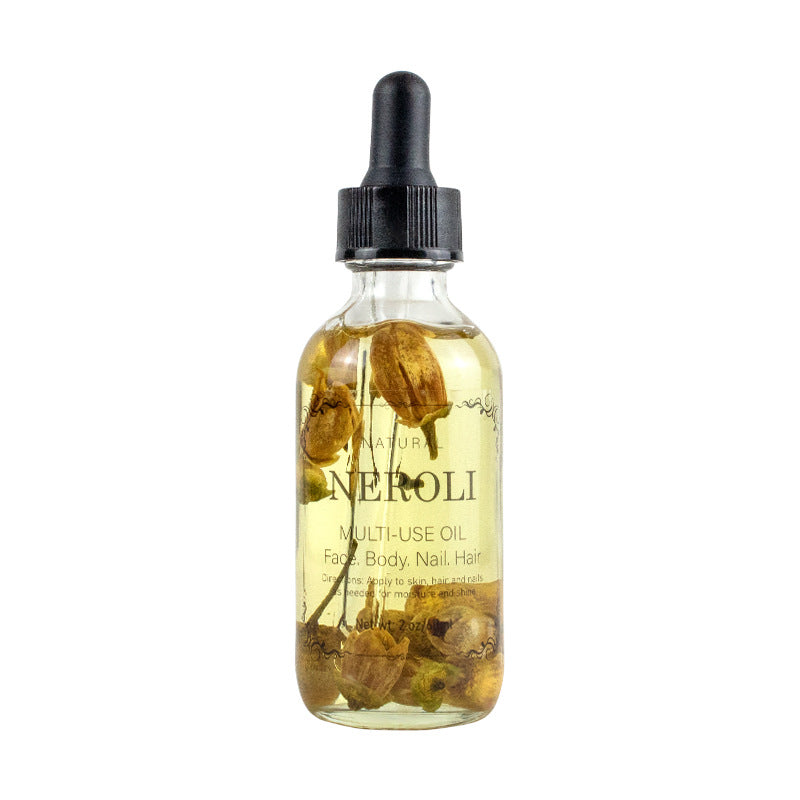 dried flower massage oil