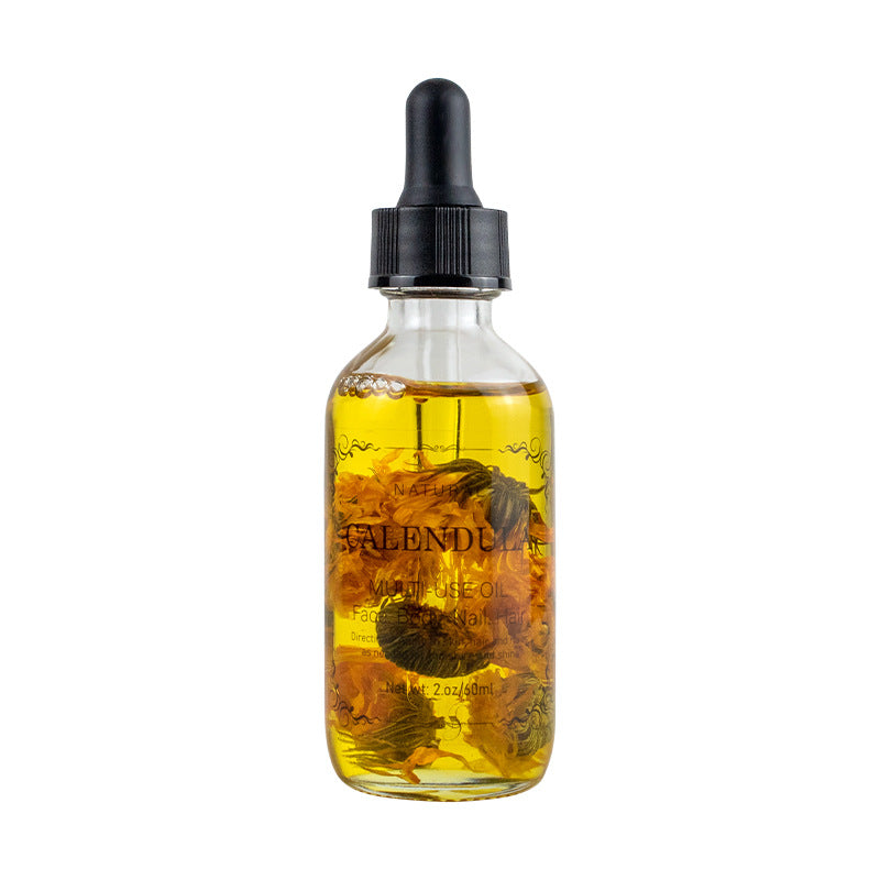 dried flower massage oil