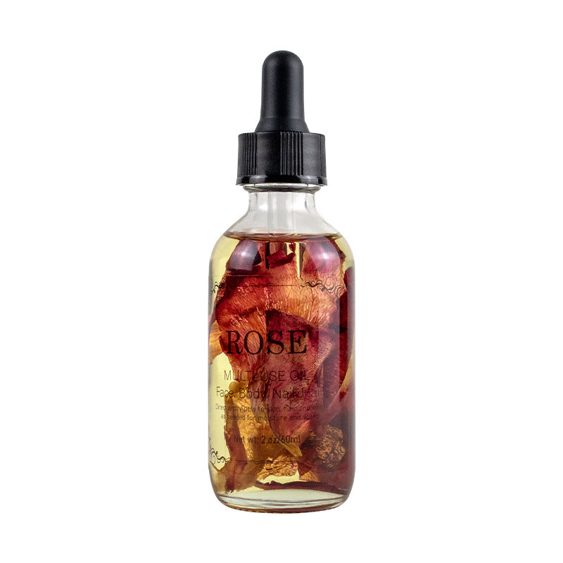 dried flower massage oil