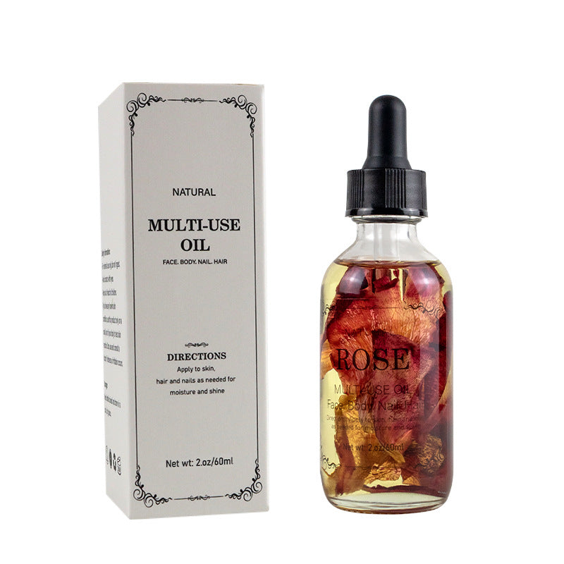 dried flower massage oil