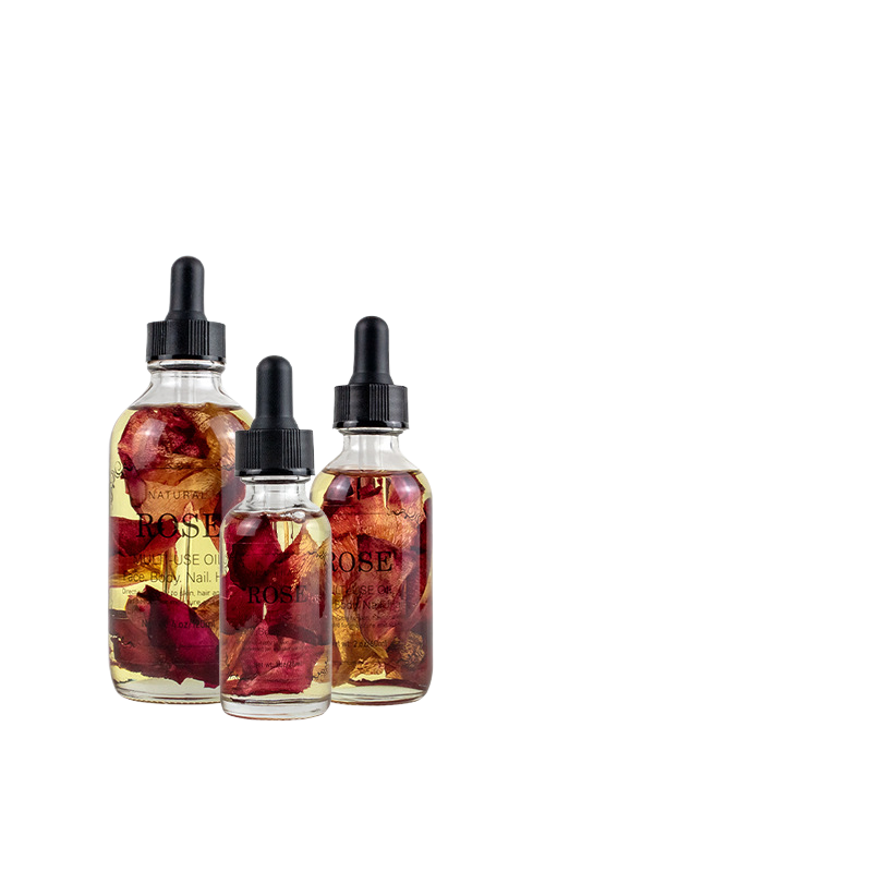 dried flower massage oil