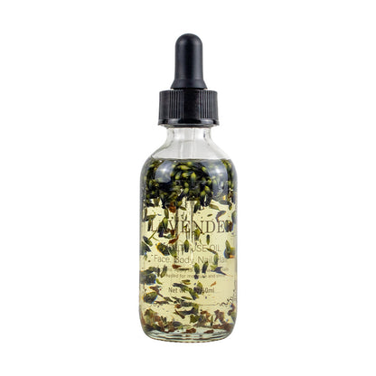 dried flower massage oil