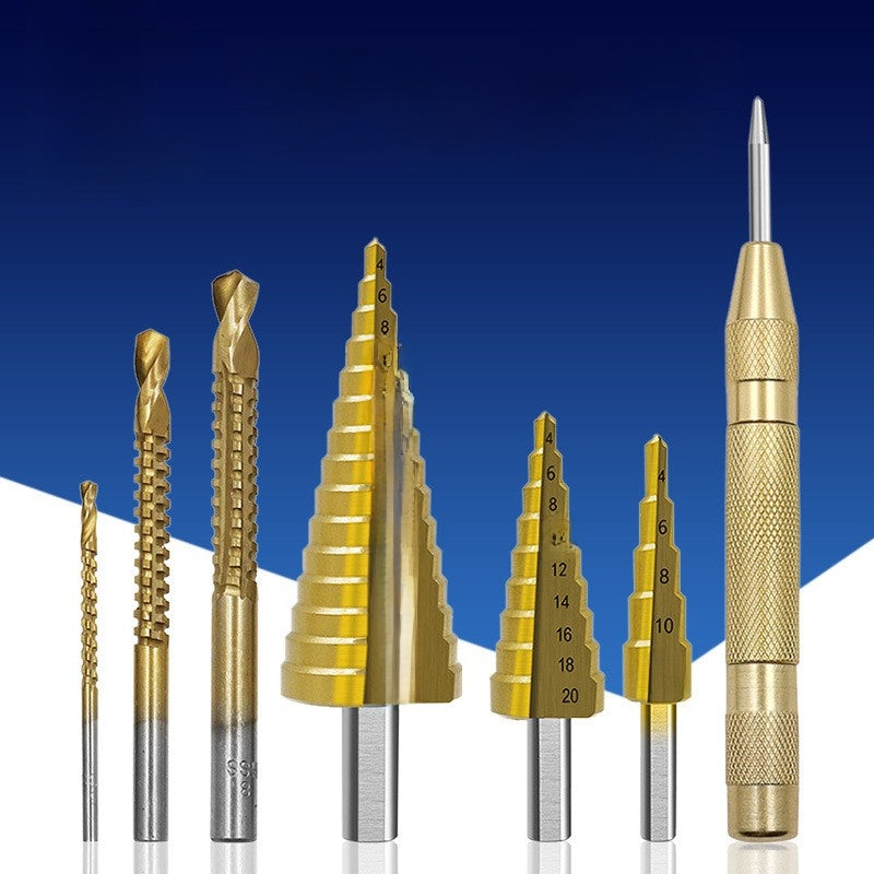 Drill machine groove cutting saw set