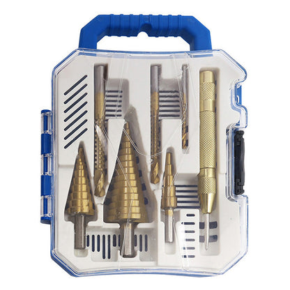 Drill machine groove cutting saw set