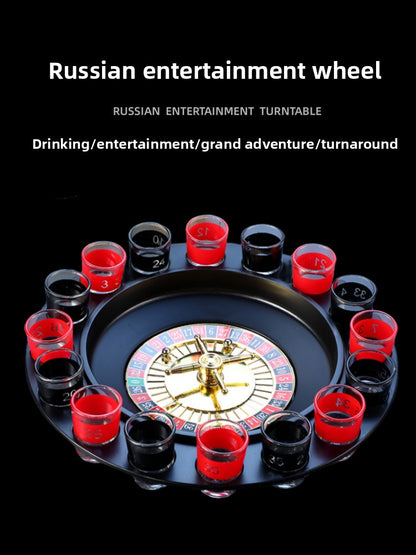 Drinking Game Turntable with 16 Cups