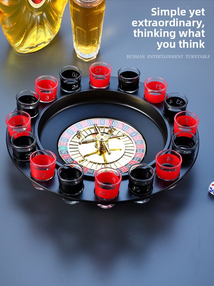 Drinking Game Turntable with 16 Cups