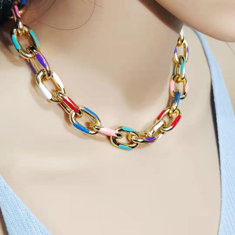 drip oil necklace