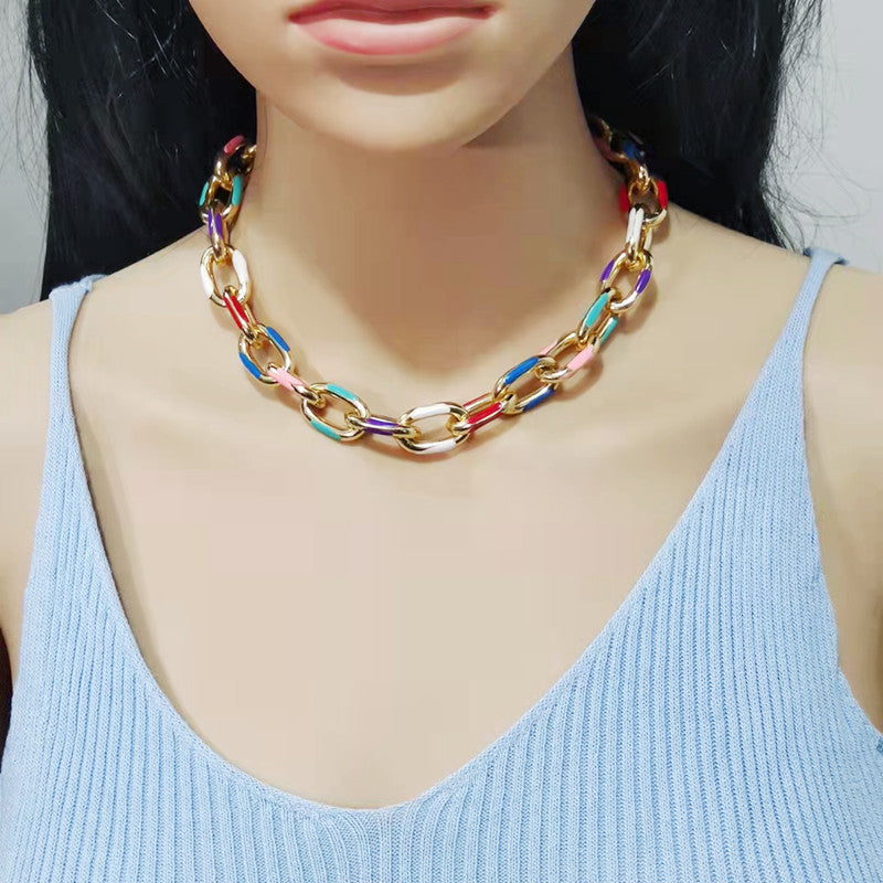 drip oil necklace