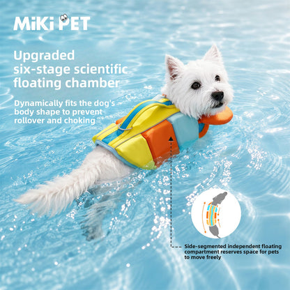 Drowning-resistant dog swimsuit
