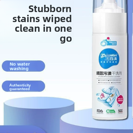 Dry cleaning agent for stubborn stains