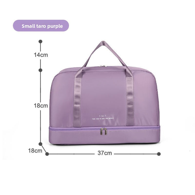 Dry-wet separation bag storage bag