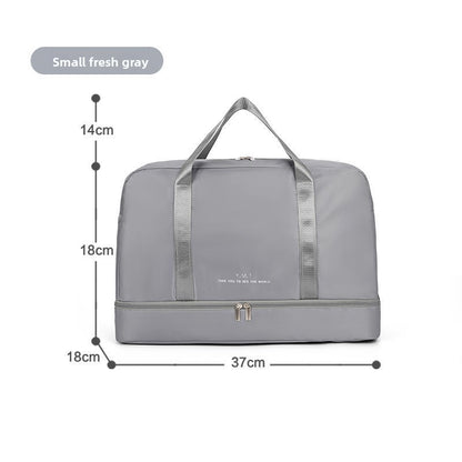 Dry-wet separation bag storage bag
