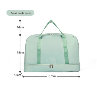 Dry-wet separation bag storage bag