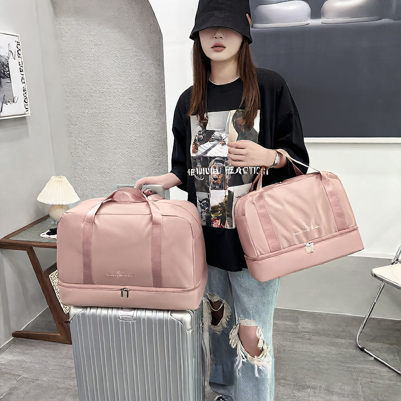 Dry-wet separation bag storage bag