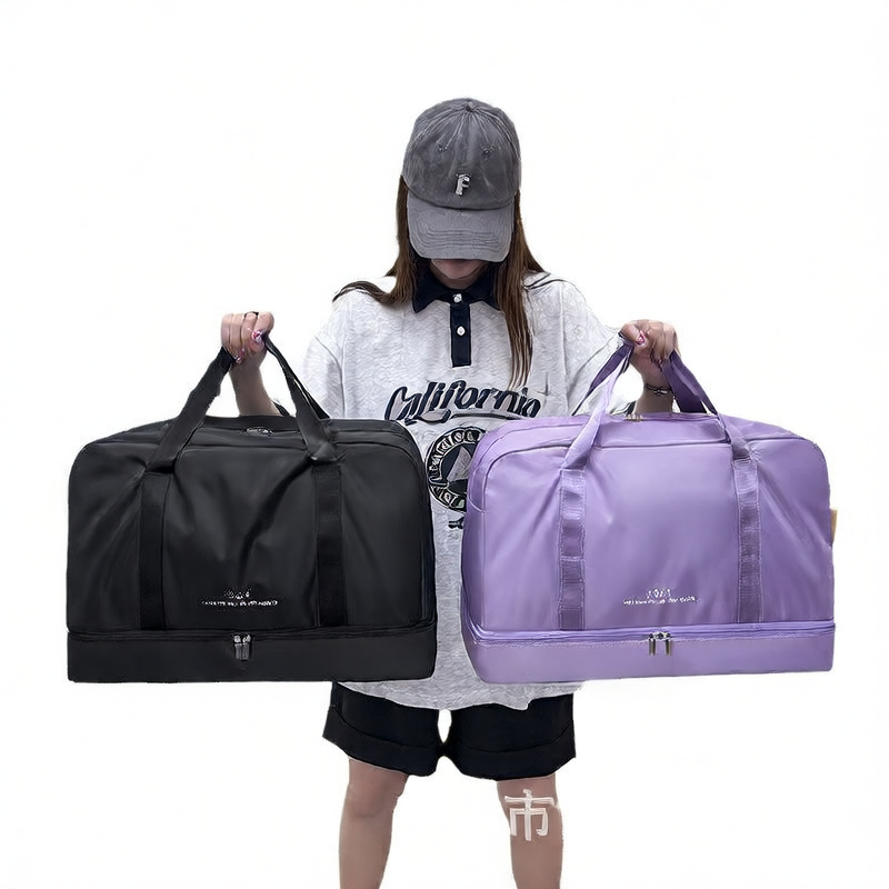 Dry-wet separation bag storage bag