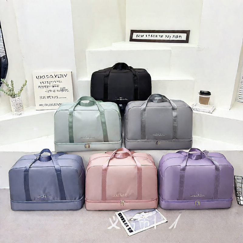 Dry-wet separation bag storage bag