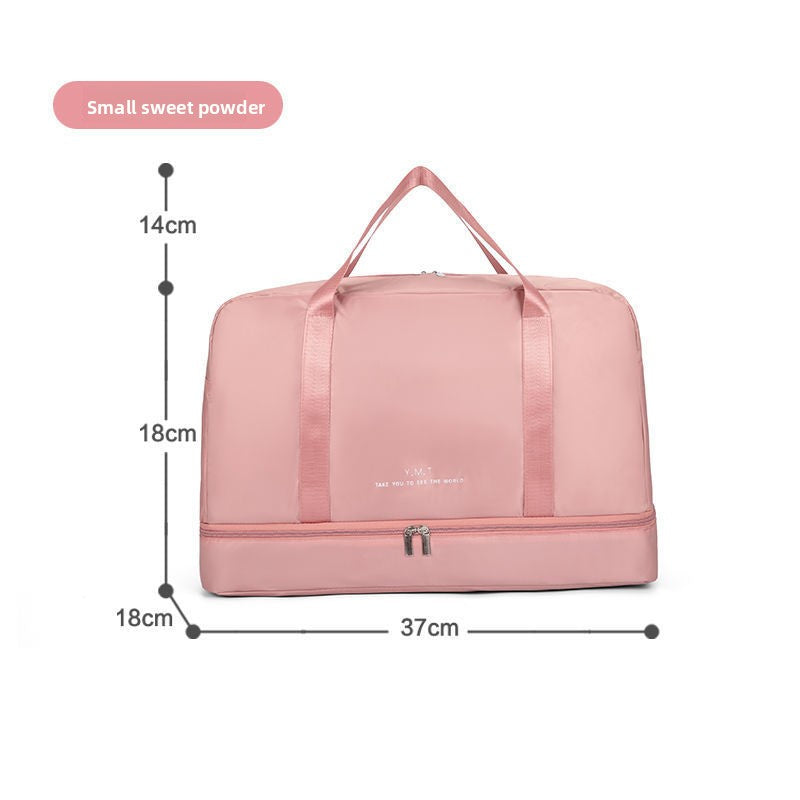 Dry-wet separation bag storage bag