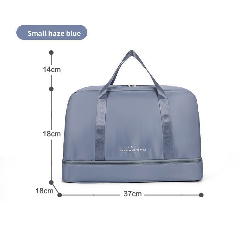 Dry-wet separation bag storage bag