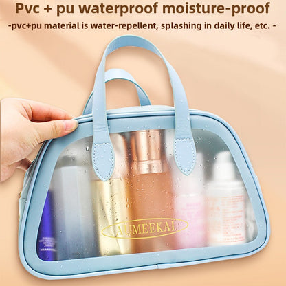 Dry-wet separation large-capacity toiletry bag