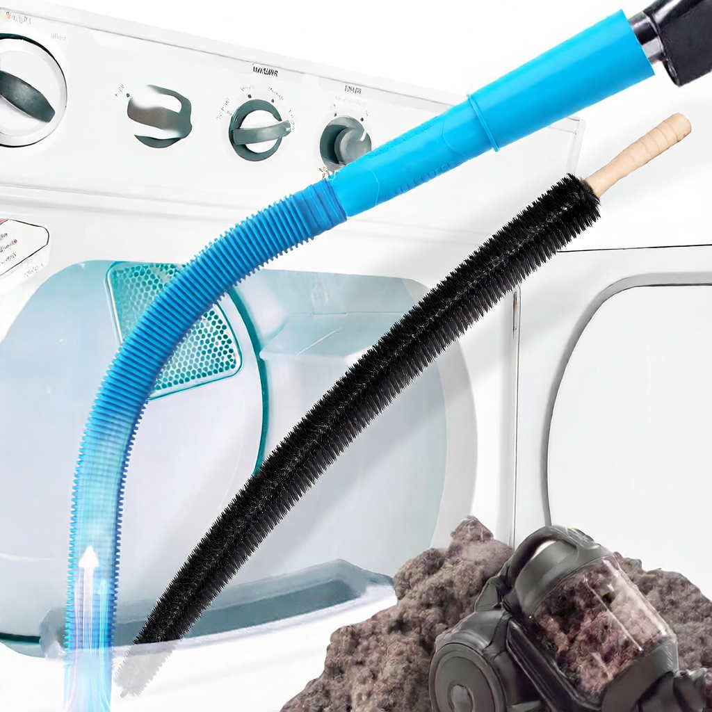 Dryer Ventilation Cleaning Kit with Brush and Tube