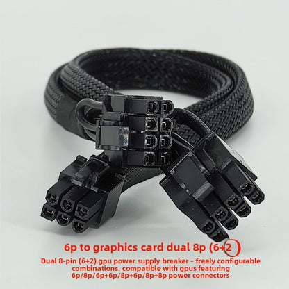 Dual 6-pin to 12V HPWR graphics card power cable