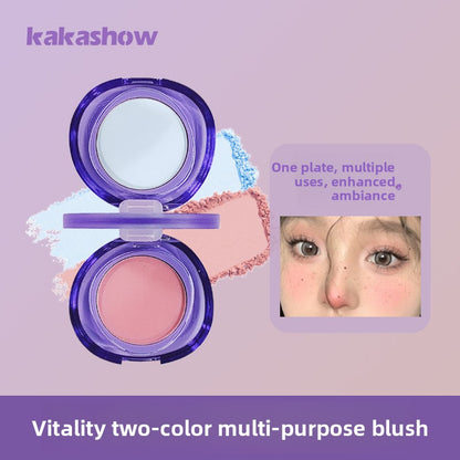 Dual Color Powder Blush Compact