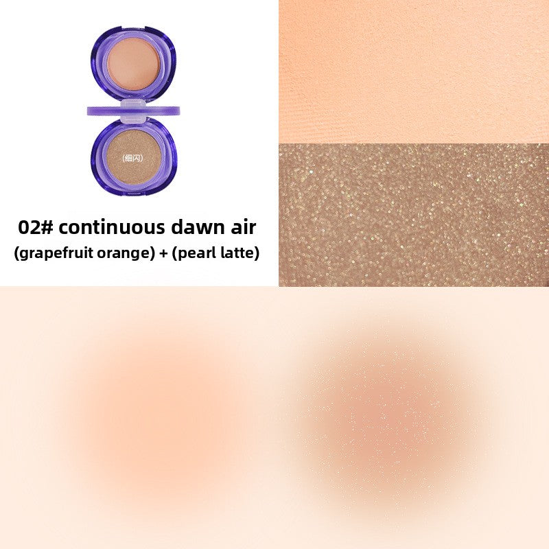 Dual Color Powder Blush Compact