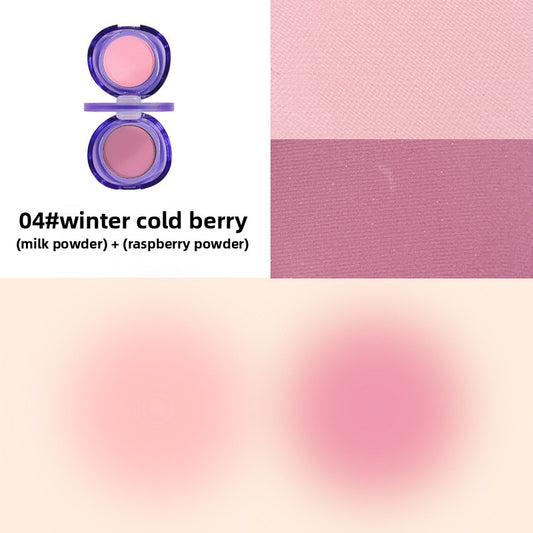Dual Color Powder Blush Compact