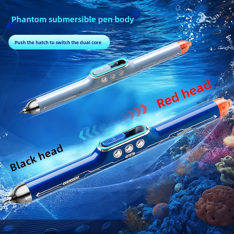 Dual-Color Refill Gel Pen with Quick-Dry Ink