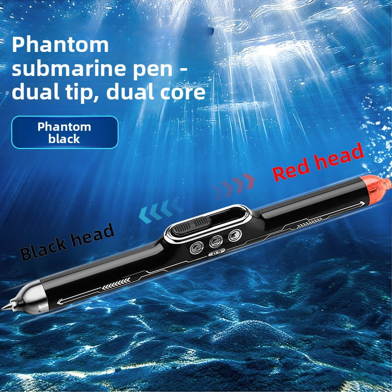 Dual-Color Refill Gel Pen with Quick-Dry Ink