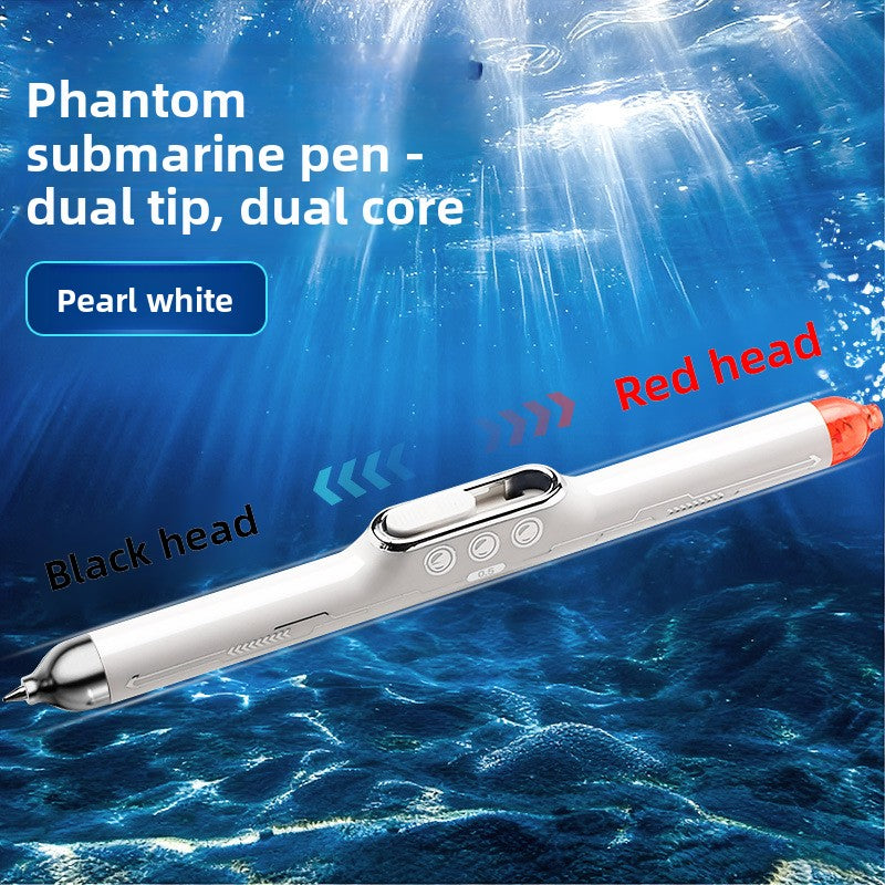 Dual-Color Refill Gel Pen with Quick-Dry Ink