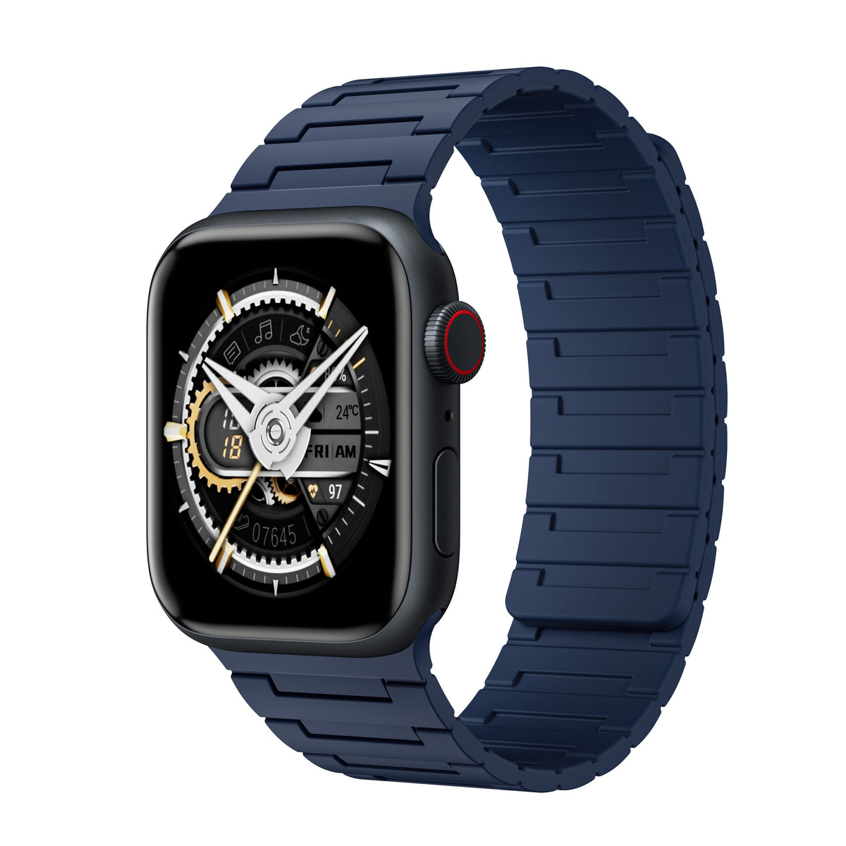 Dual-Color Silicone Watch Strap