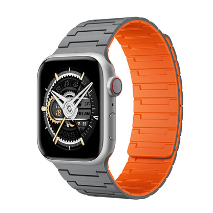 Dual-Color Silicone Watch Strap