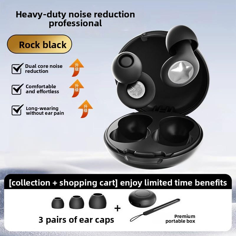 Dual-Core Silicone Noise Cancelling Sleep Earplugs with -45dB Noise Reduction