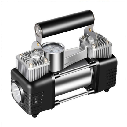 Dual Cylinder Car Air Pump with Digital Display