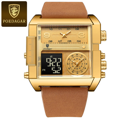 Dual Display Waterproof Electronic Watch