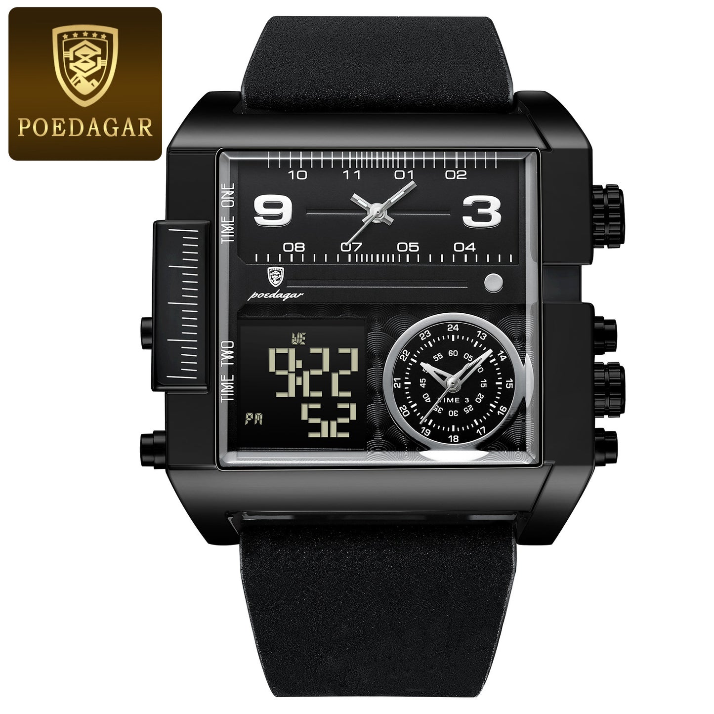 Dual Display Waterproof Electronic Watch