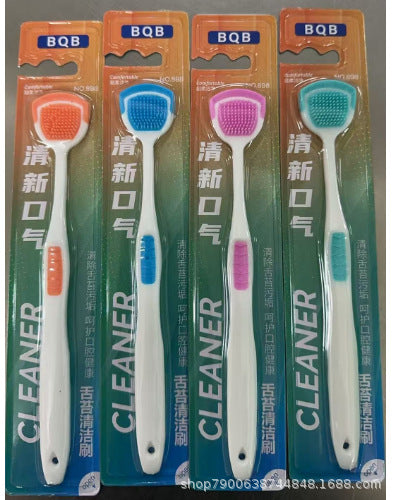 Dual-Effect Silicone Tongue Cleaner
