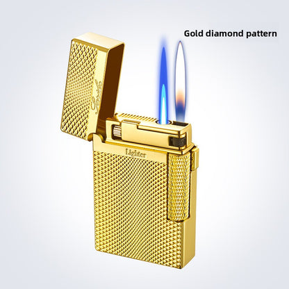 Dual-flame direct-charge lighter