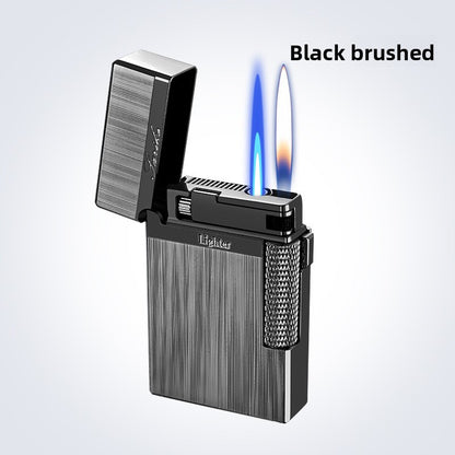 Dual-flame direct-charge lighter
