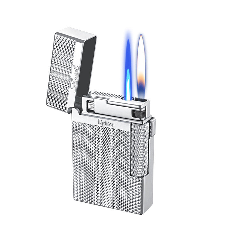 Dual-flame direct-charge lighter