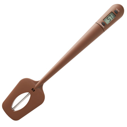 Dual Function Silicone Scraper Digital Food Thermometer