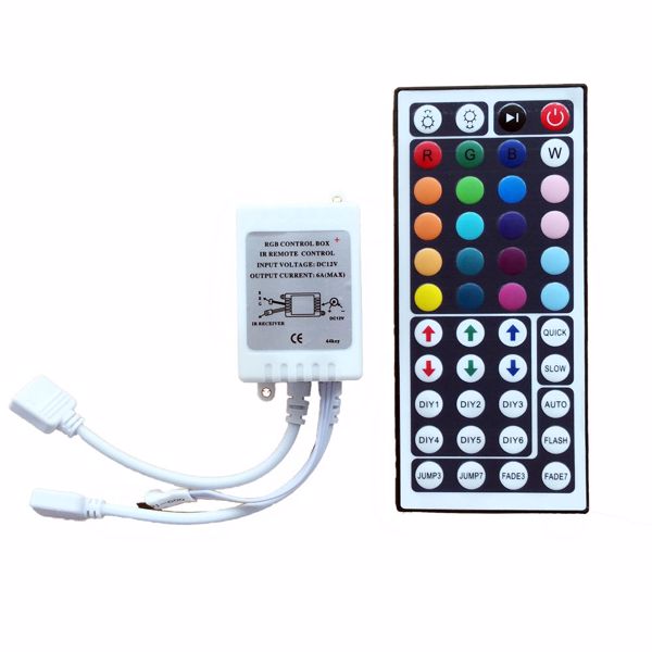 Dual-head 44-key DC remote control