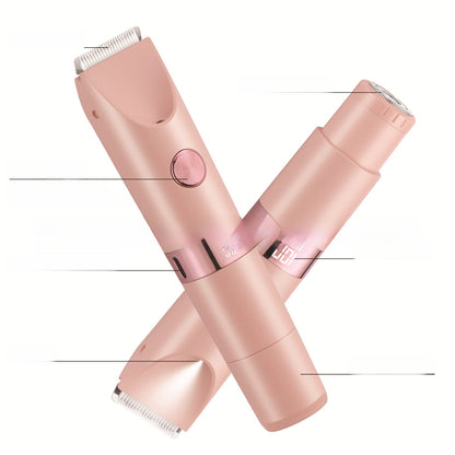 Dual Head Electric Shaver with Digital Display