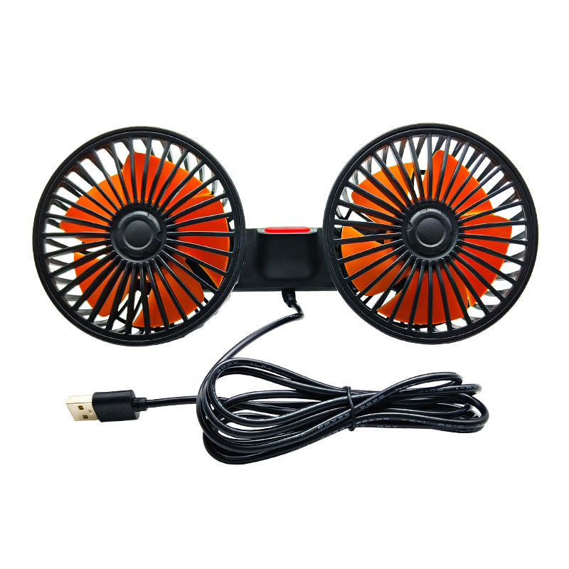 Dual Head Foldable USB Desk Fan