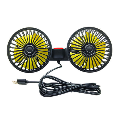 Dual Head Foldable USB Desk Fan