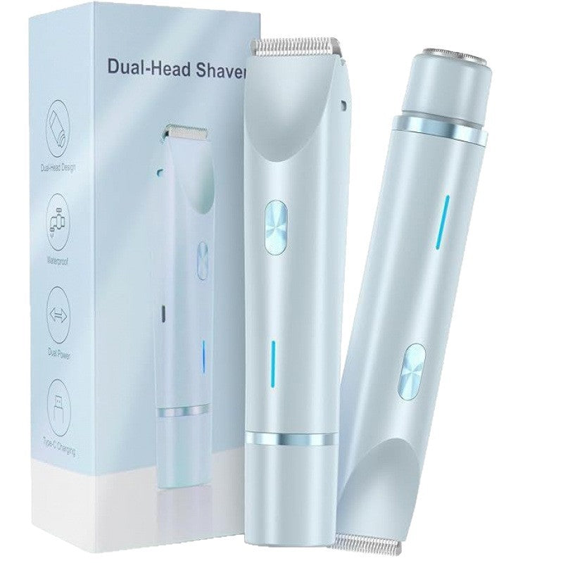 Dual Head Rechargeable Hair Removal Shaver