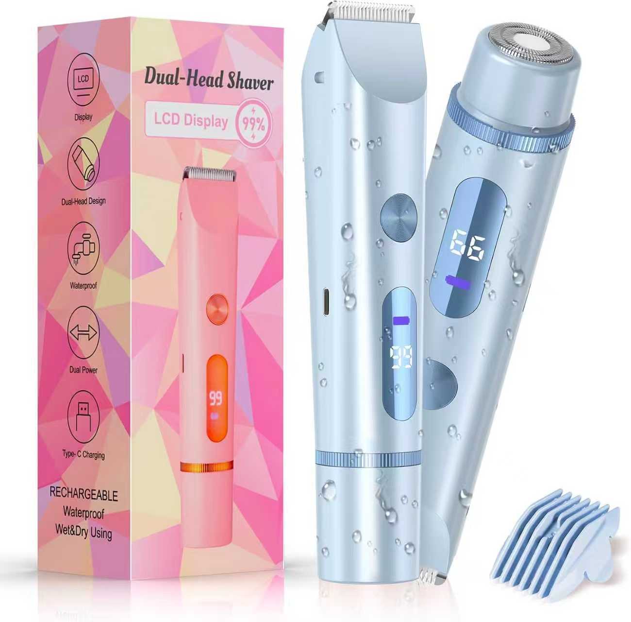 Dual-head Rechargeable Women's Shaver
