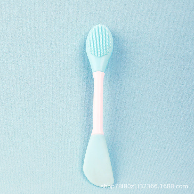 Dual Head Silicone Facial Cleansing and Mask Application Brush