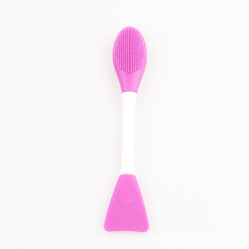 Dual Head Silicone Facial Cleansing and Mask Application Brush